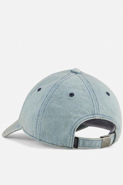 Wardrobe ess metal dad cap- faded denim