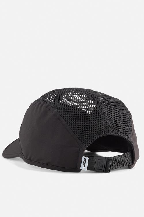 Short Visor Mesh 5 Panel Cap - Puma Black