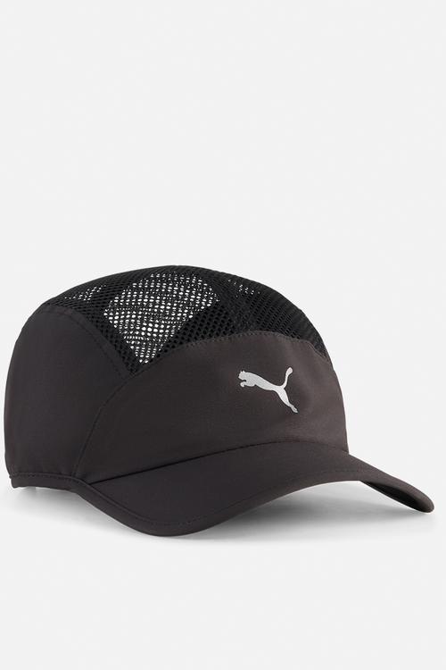 Short Visor Mesh 5 Panel Cap - Puma Black