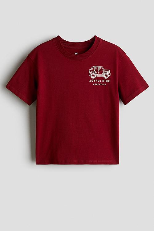 Printed T-shirt - red/joyful ride 