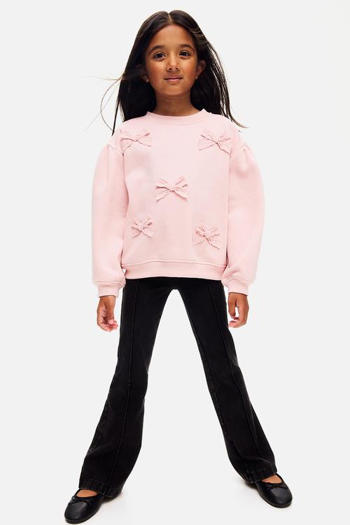 Flared jeggings - washed black