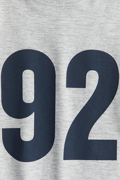 Printed t-shirt - light grey marl/92