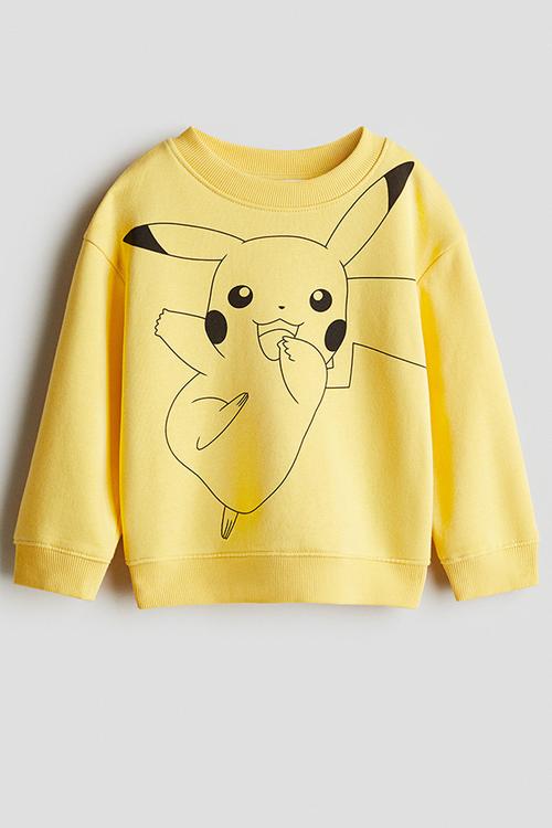 Printed sweatshirt -  yellow pokémon