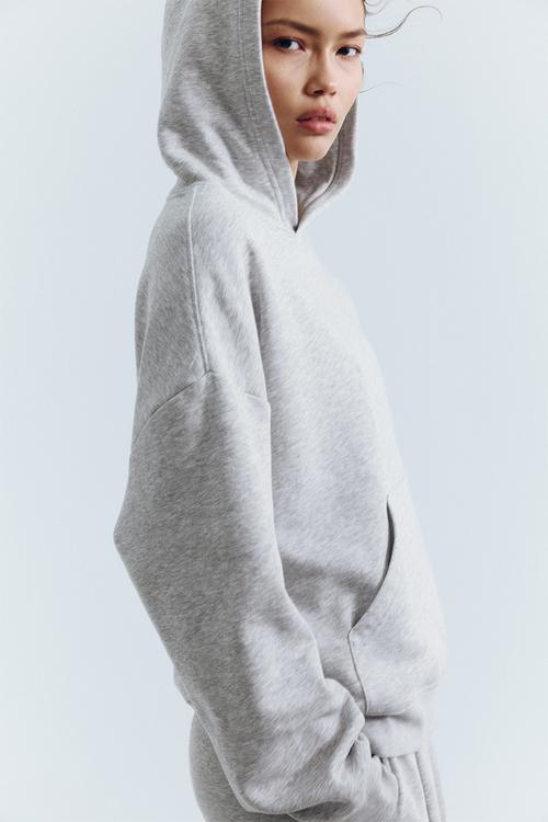 Hoodie - light grey marl