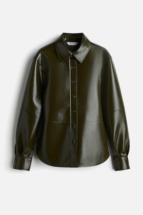 Coated shirt - dark  green