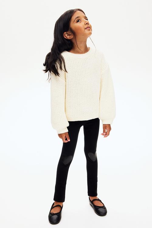 Leggings - black hearts