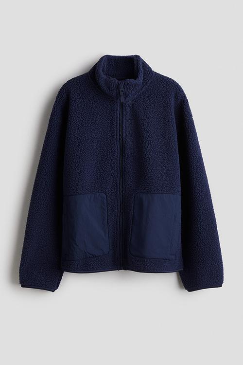 Teddy jacket - navy blue 