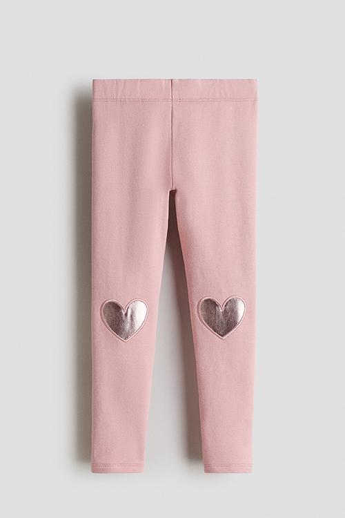 Leggings - pink hearts