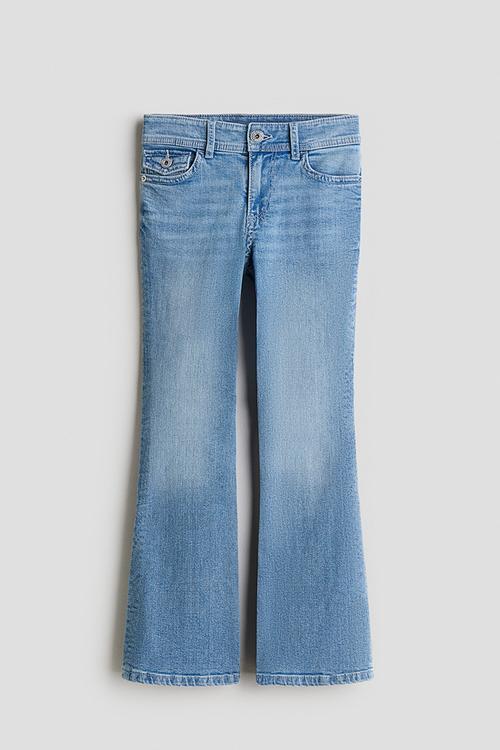 Flared leg low jeans - light denim blue