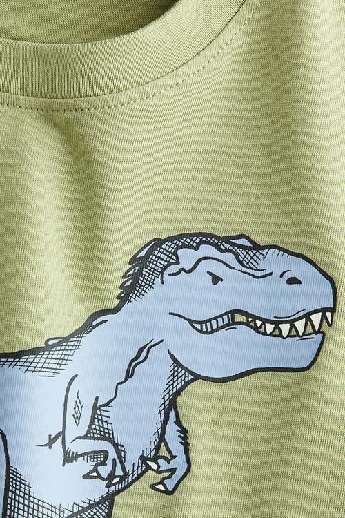 Printed t-shirt - green tyrannosaurus rex