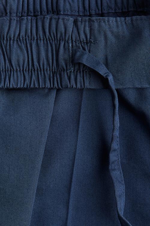 Loose-fit cotton chinos - dark blue