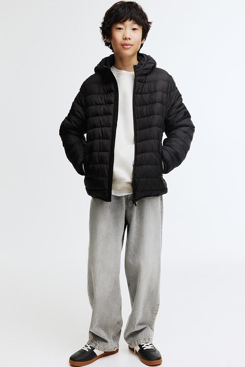 Water-repellent insulated jacket - black