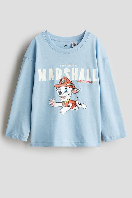 Long-sleeved t-shirt - light blue paw patrol