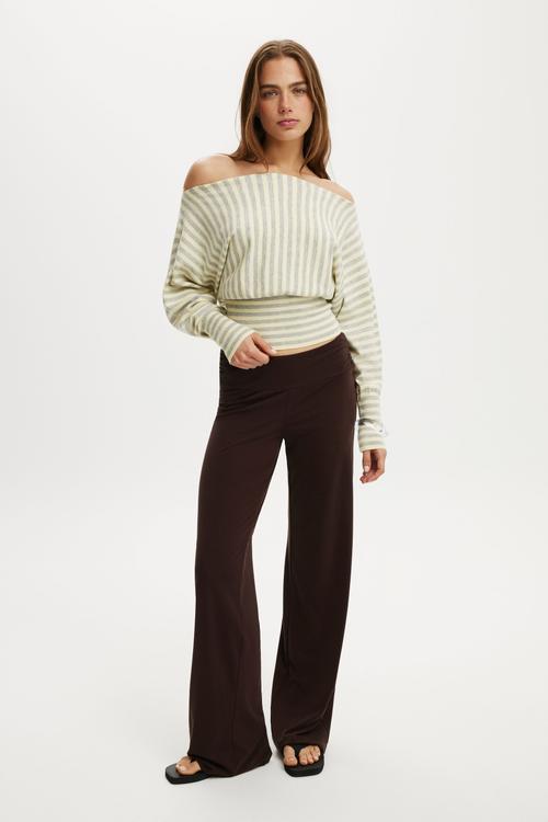 Everfine ls batwing knit - Butter Grey Marle