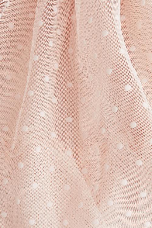 Tulle-skirt dress - light pink