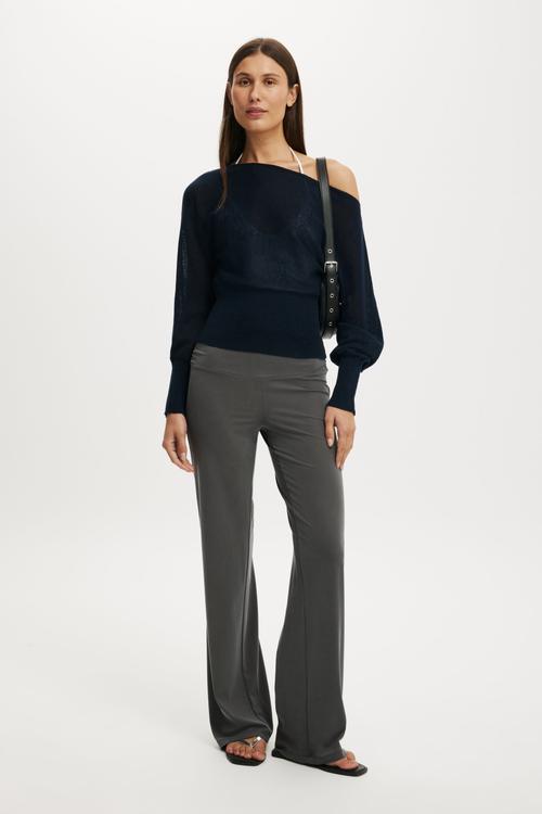 The breezy ls batwing knit - navy