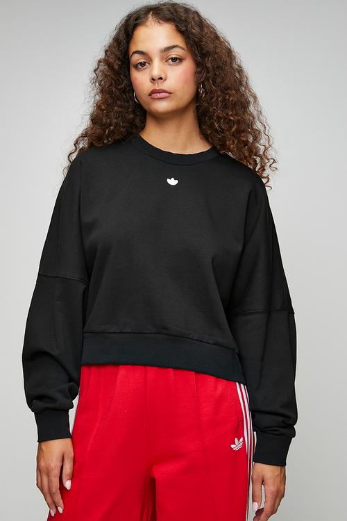 Ess Crew Fl W S26 - Black