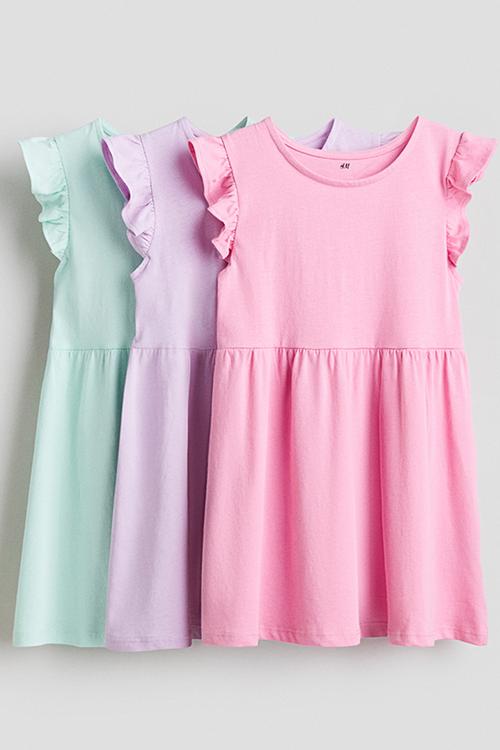 3-Pack jersey dresses - multi