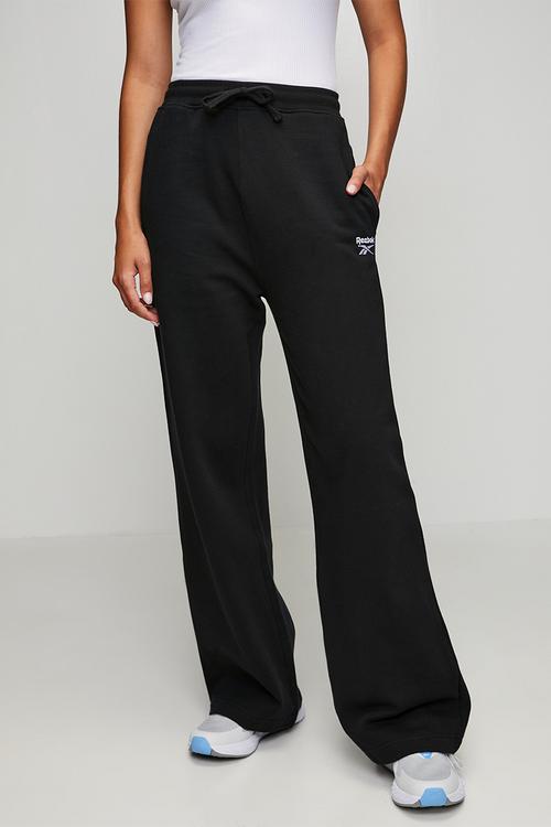 Yara Wide Hem Open Jogger - Black