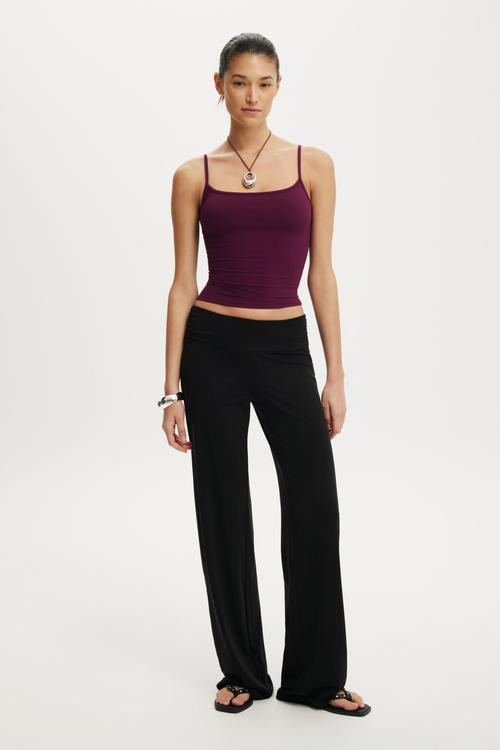 Honey rouched pant - black