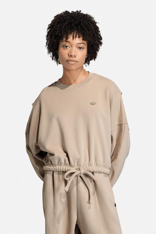 P Essential Oversized Crewneck - Stone Khaki