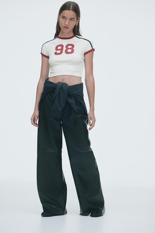Cropped t-shirt - white 98