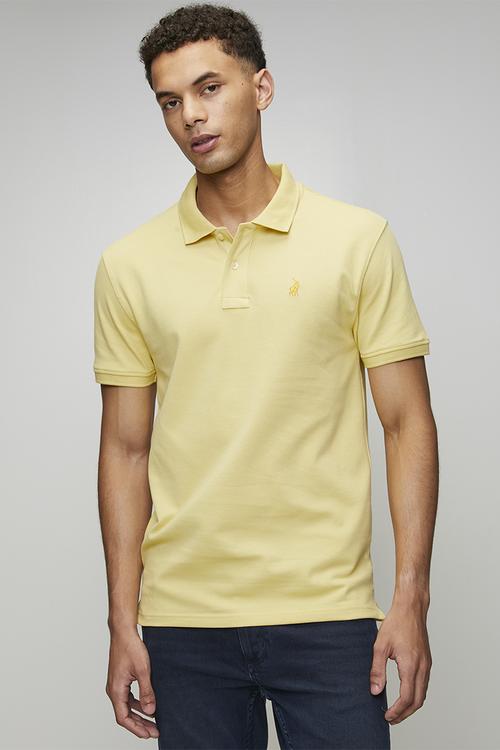 Carter Essential Pique Ss Golfer - Yellow