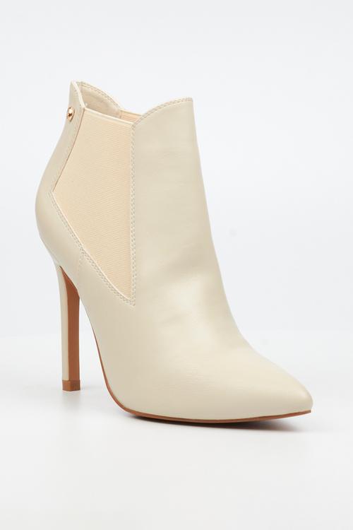Boss 25 heel chelsea ankle boot - bone