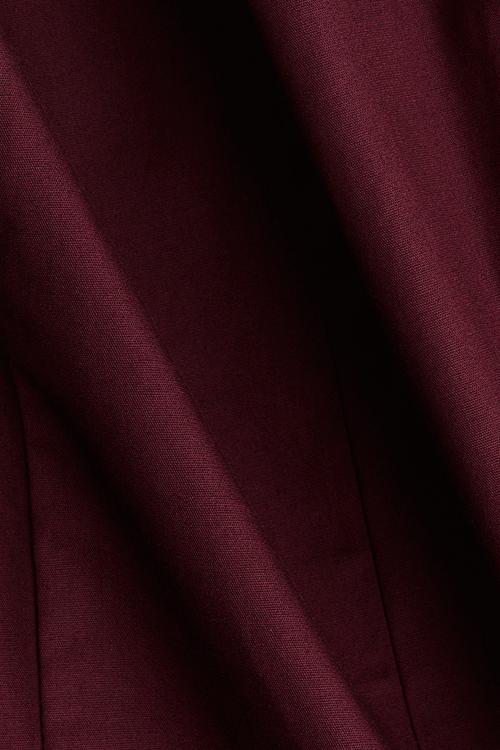 Poplin strappy dress - burgundy 
