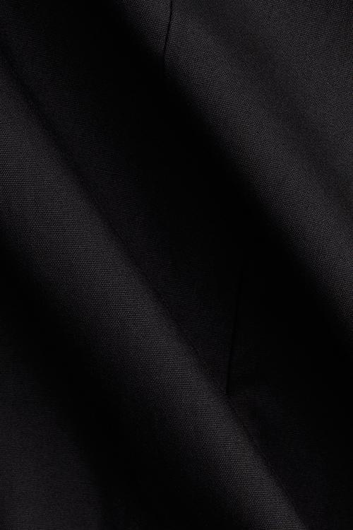 Poplin strappy dress - black