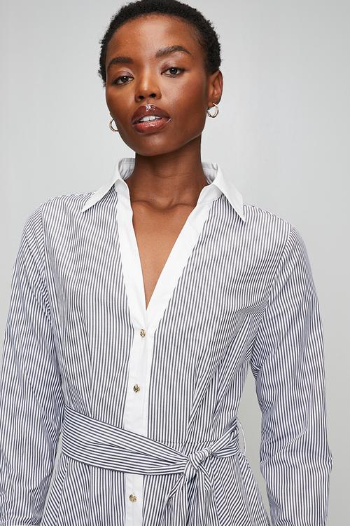 Pringle april stripe shirt dress -