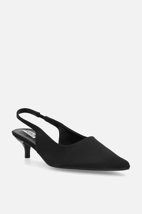 Otto closed toe slingback heel - black