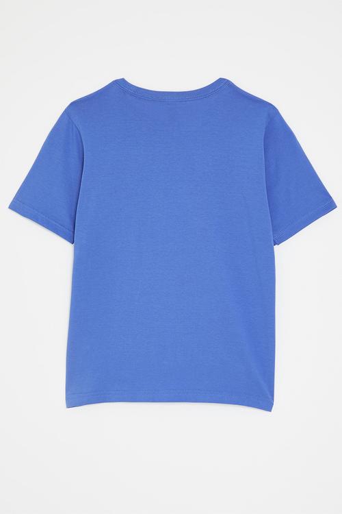 Y lin tee 160 s26 - ray blue/white