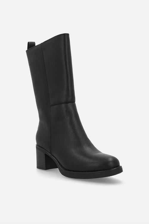 Opal mid calf boot - black