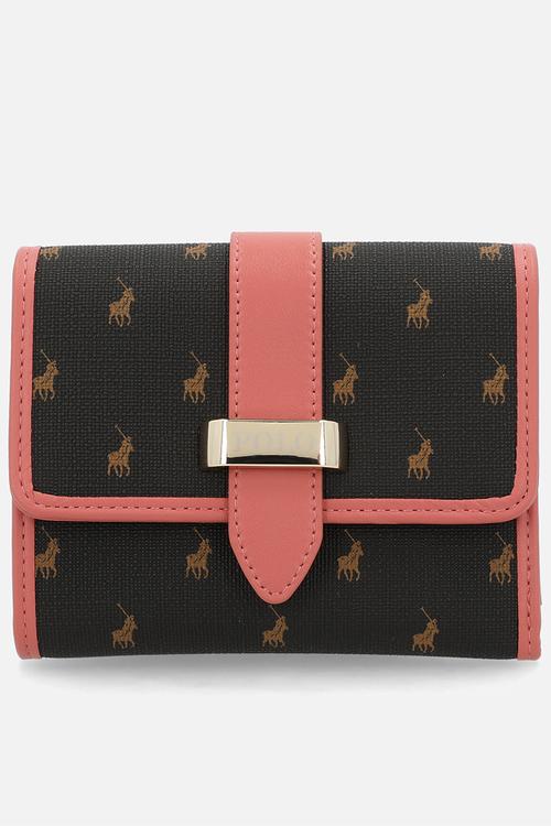 Kelsey medium trifold purse - brown