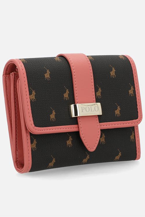 Kelsey medium trifold purse - brown