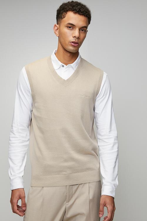 Pull Over Knit S/Less - Sustained Grey
