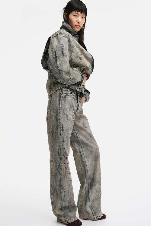 H&M Studio: Painted-look jeans - grey