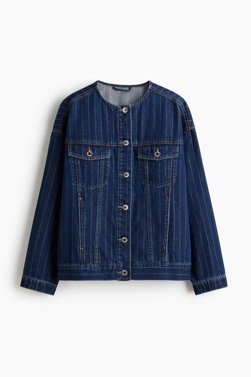 Denim jacket - denim blue/pinstriped