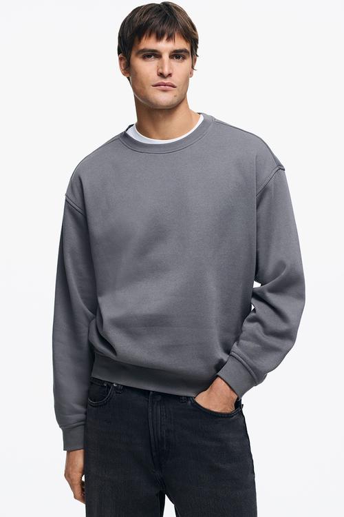 Loose fit sweatshirt - dark grey