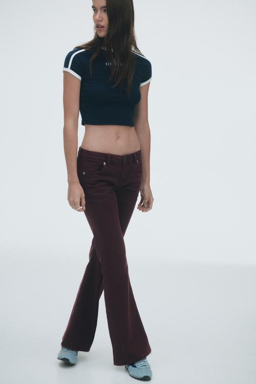 Cropped T-shirt - navy blue/tennis club