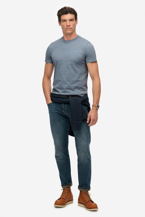Essential logo emb tee - FL2 - blue 