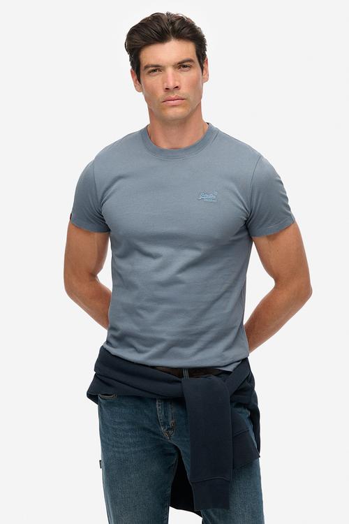 Essential logo emb tee - FL2 - blue 