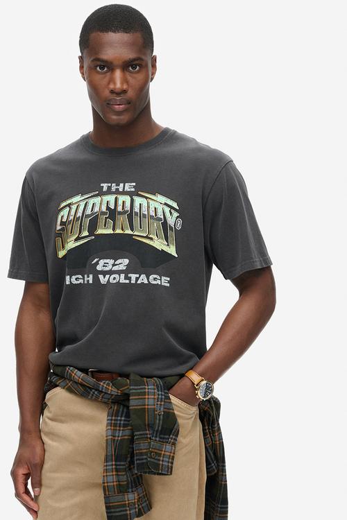 70s Rock Graphic Band T-shirt - Blackboard