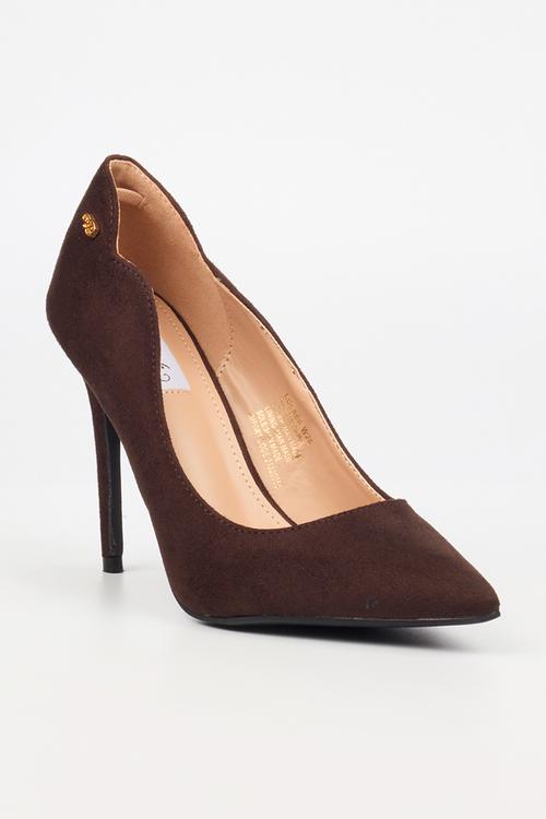 Lola 66 classic scallop heel - chocolate