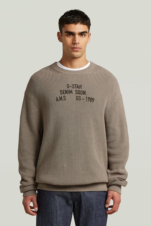Stencil Gr Loose R Knit - Elephant Skin