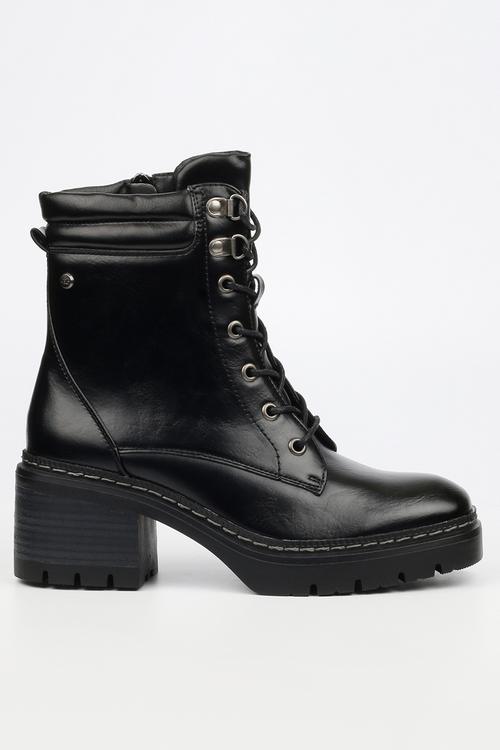 Mercy 2 lace up chunky ankle boot - black