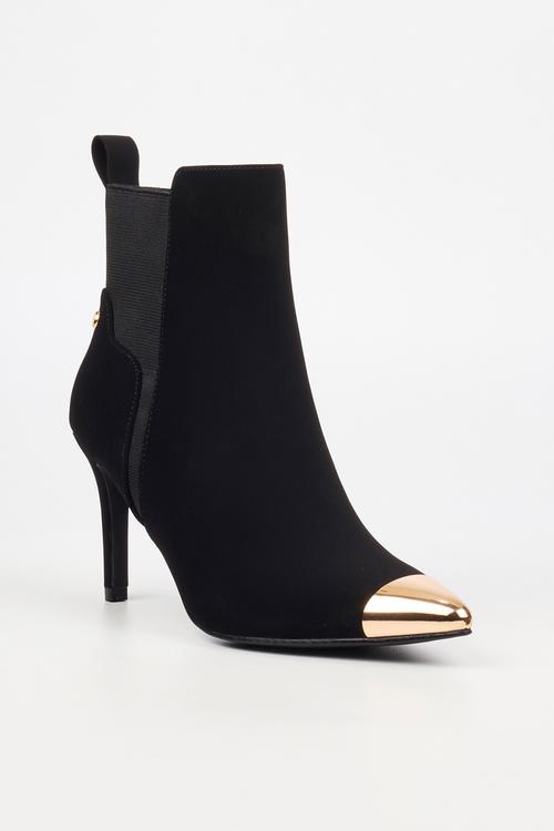 Moss 2 gold toe gusset heel ankle boot - black
