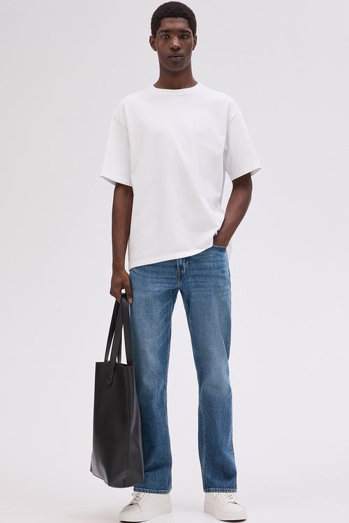 Straight regular jeans - denim blue 