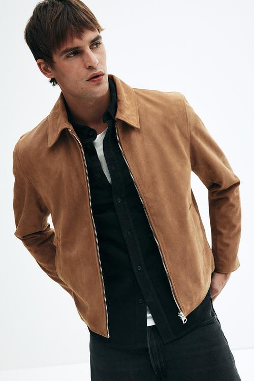 Collared jacket - light brown 